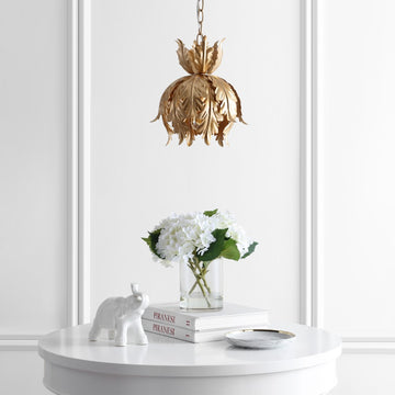 Anne 12" Adjustable Metal LED Pendant - JONATHAN Y